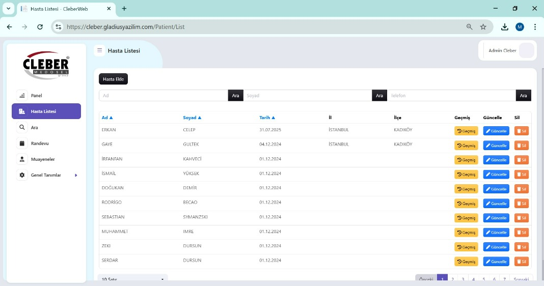 CPM1001 Hasta Takip Sistemi